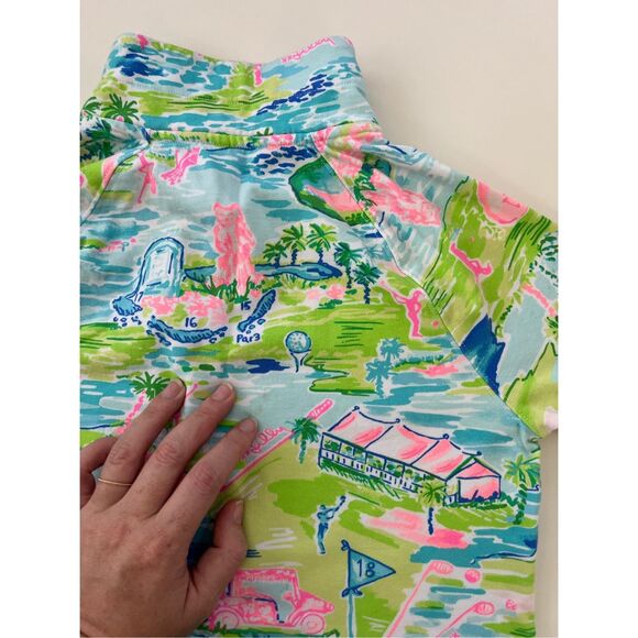 Lilly Pulitzer Leona Womens Multicolor Honda Classic Golf Popover Size XXS - Picture 7 of 7